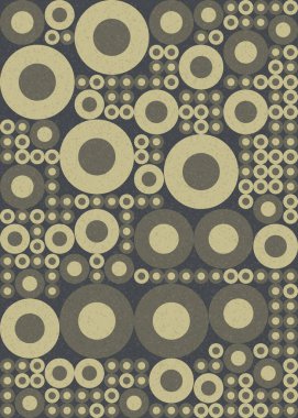 Yuvarlak vektör illüstrasyonlu soyut geometrik desen