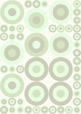 Yuvarlak vektör illüstrasyonlu soyut geometrik desen