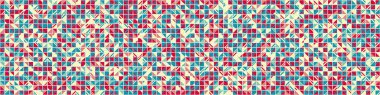Soyut Geometrik Desen üretken hesaplama sanatı çizimi