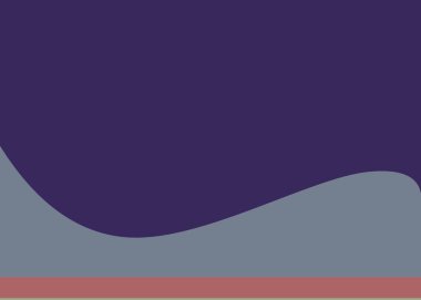 Geometrik peyzaj üretken sanat afişi çizimi