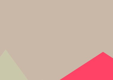 Geometrik peyzaj üretken sanat afişi çizimi