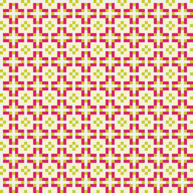 Soyut çapraz desen, üretken hesaplama sanatı illüstrasyonu  