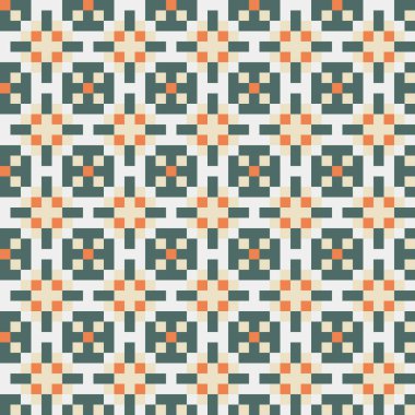 Soyut çapraz desenli üretken hesaplama sanatı çizimi