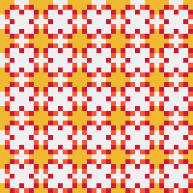 Soyut çapraz desenli üretken hesaplama sanatı çizimi