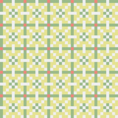 Soyut çapraz desenli üretken hesaplama sanatı çizimi 