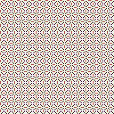 Soyut çapraz desenli üretken hesaplama sanatı çizimi