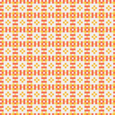 Soyut çapraz desenli üretken hesaplama sanatı çizimi