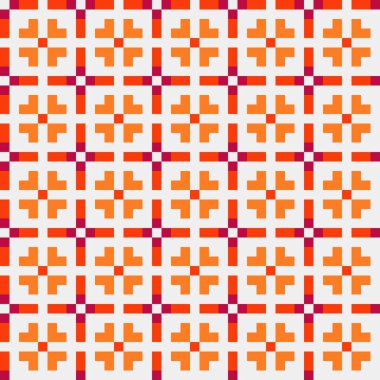 Soyut çapraz desen, üretken hesaplama sanatı illüstrasyonu  