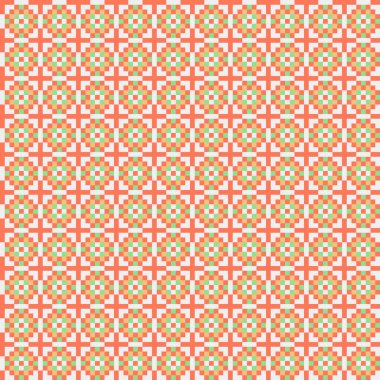 Soyut çapraz desenli üretken hesaplama sanatı çizimi