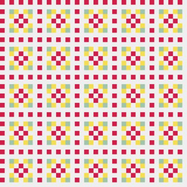 Soyut çapraz desenli üretken hesaplama sanatı çizimi 