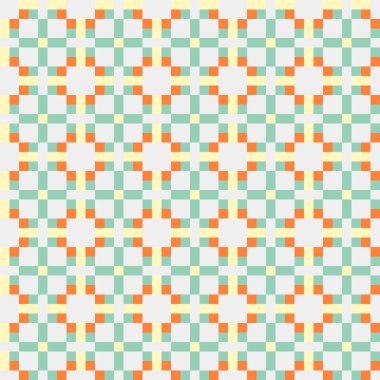 Soyut çapraz desenli üretken hesaplama sanatı çizimi