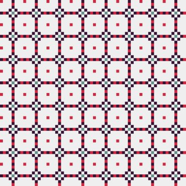 Soyut çapraz desen, üretken hesaplama sanatı illüstrasyonu  