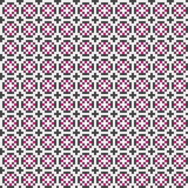 Soyut çapraz desenli üretken hesaplama sanatı çizimi