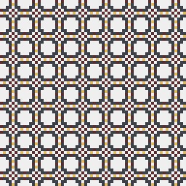 Soyut çapraz desenli üretken hesaplama sanatı çizimi