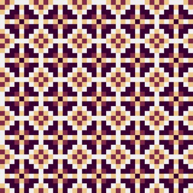 Soyut çapraz desenli üretken hesaplama sanatı çizimi