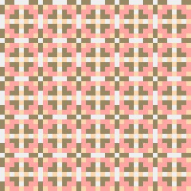 Soyut çapraz desenli üretken hesaplama sanatı çizimi