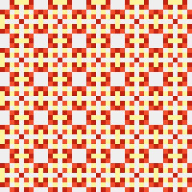 Soyut çapraz desen, üretken hesaplama sanatı illüstrasyonu  