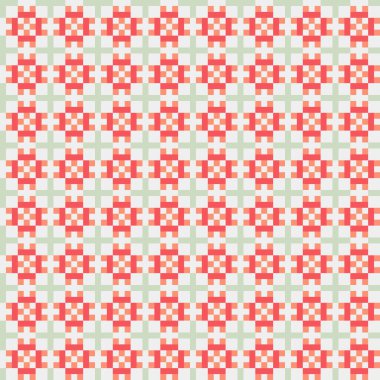 Soyut çapraz desenli üretken hesaplama sanatı çizimi