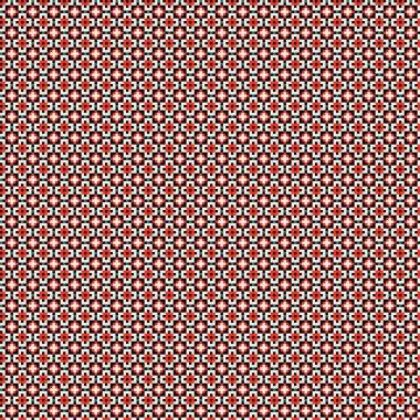 Soyut çapraz desenli üretken hesaplama sanatı çizimi