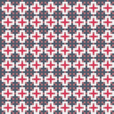 Soyut çapraz desenli üretken hesaplama sanatı çizimi