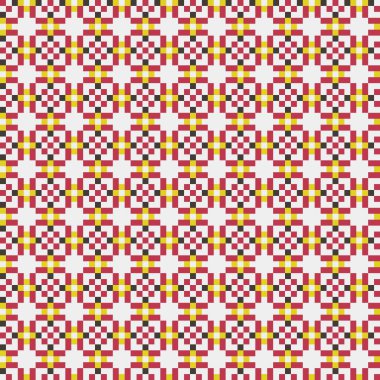 Soyut çapraz desenli üretken hesaplama sanatı çizimi