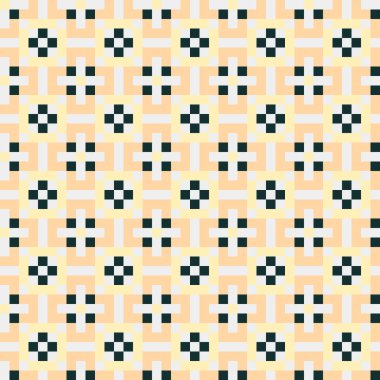 Soyut çapraz desenli üretken hesaplama sanatı çizimi