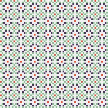 Soyut çapraz desenli üretken hesaplama sanatı çizimi 