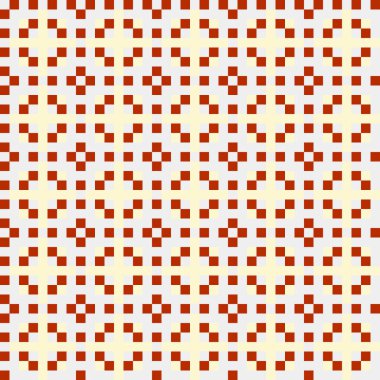 Soyut çapraz desenli üretken hesaplama sanatı çizimi