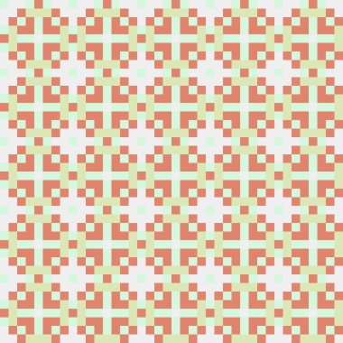 Soyut çapraz desenli üretken hesaplama sanatı çizimi