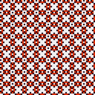 Soyut çapraz desenli üretken hesaplama sanatı çizimi