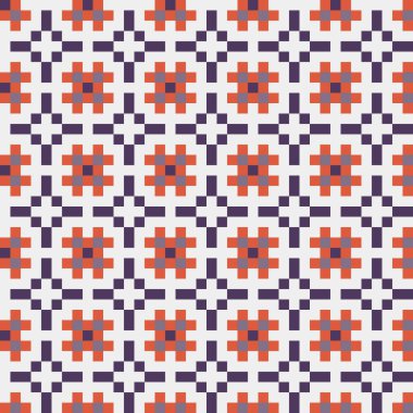 Soyut çapraz desenli üretken hesaplama sanatı çizimi