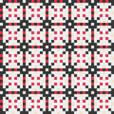 Soyut çapraz desenli üretken hesaplama sanatı çizimi