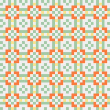 Soyut çapraz desenli üretken hesaplama sanatı çizimi