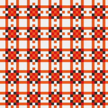 Soyut çapraz desenli üretken hesaplama sanatı çizimi