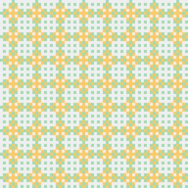 Soyut çapraz desenli üretken hesaplama sanatı çizimi