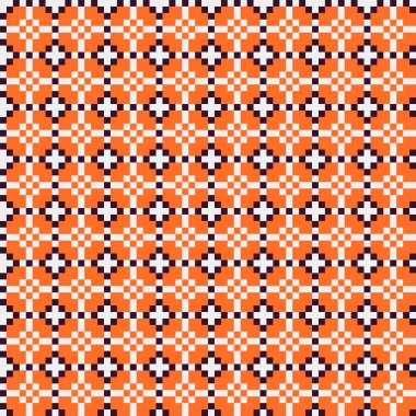 Soyut çapraz desenli üretken hesaplama sanatı çizimi