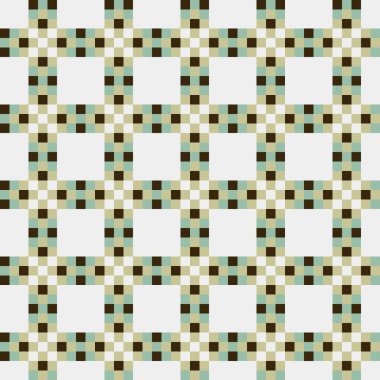 Soyut çapraz desenli üretken hesaplama sanatı çizimi