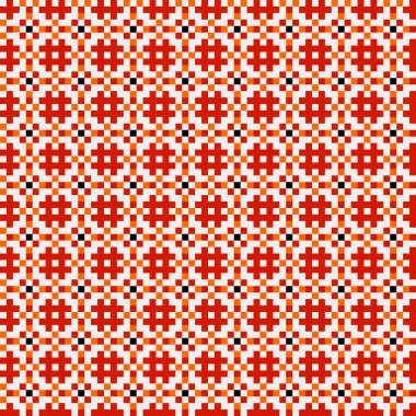 Soyut çapraz desen, üretken hesaplama sanatı illüstrasyonu  