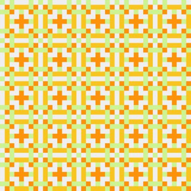 Soyut çapraz desenli üretken hesaplama sanatı çizimi