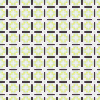 Soyut çapraz desenli üretken hesaplama sanatı çizimi