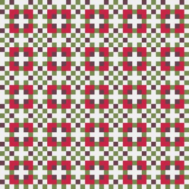 Soyut çapraz desenli üretken hesaplama sanatı çizimi