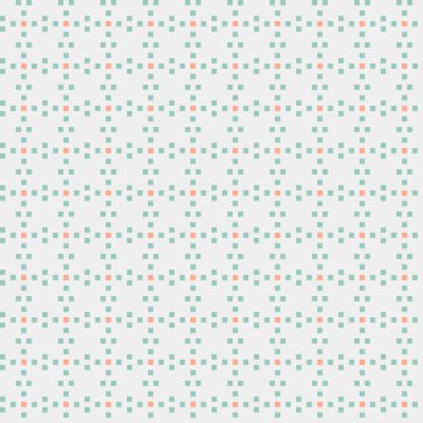 Soyut çapraz desenli üretken hesaplama sanatı çizimi