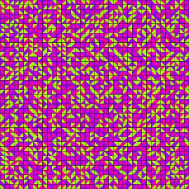 Soyut Geometrik Desen üretken hesaplama sanatı çizimi