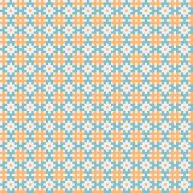 Soyut çapraz desenli üretken hesaplama sanatı çizimi