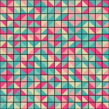 Soyut Geometrik Desen üretken hesaplama sanatı çizimi