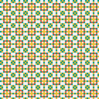 Soyut çapraz desenli üretken hesaplama sanatı çizimi