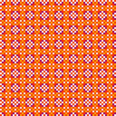 Soyut çapraz desenli üretken hesaplama sanatı çizimi