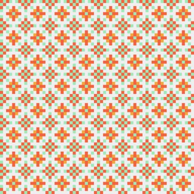 Soyut çapraz desenli üretken hesaplama sanatı çizimi