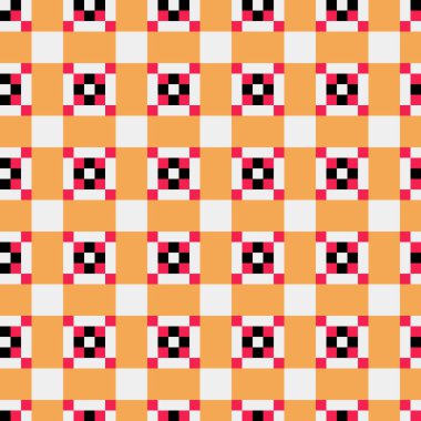 Soyut çapraz desenli üretken hesaplama sanatı çizimi