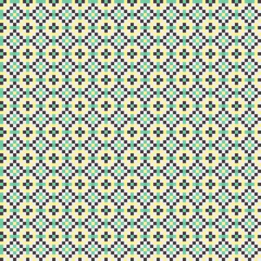 Soyut çapraz desenli üretken hesaplama sanatı çizimi